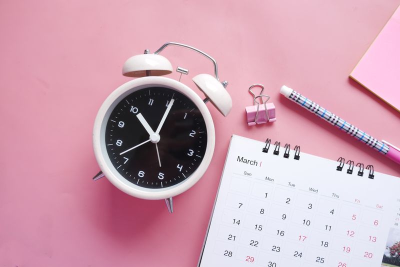 Calendar and clock